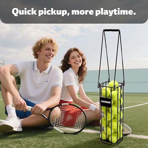 Pickleball and Tennis Ball Hopper - Metal, Large Capacity