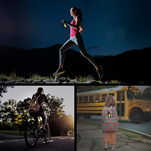 LED Reflective Safety Light Keychain for Runners and Bikers