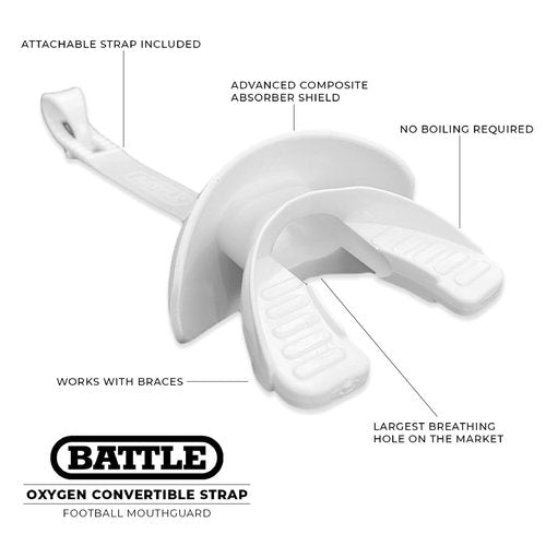 Battle X-Ray Oxygen Mouthguard Silver Chrome, One Size