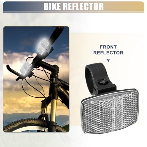 Bicycle Warning Reflector - 2.13" x 1.57" High Visibility Plastic