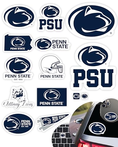Penn State Stickers & Decals Set - 14 Durable Vinyl Designs