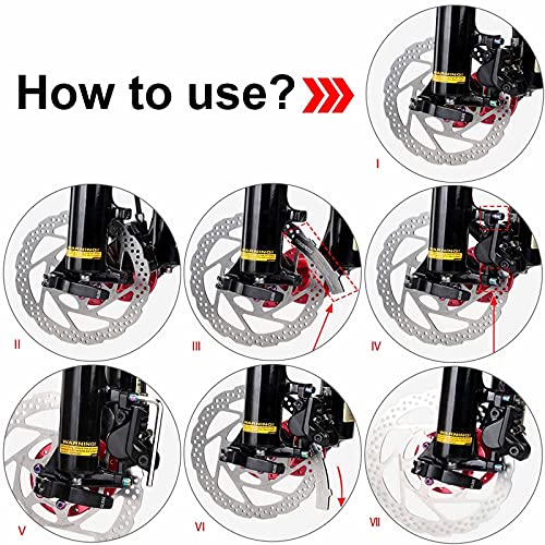 Bicycle Disc Brake Alignment Tool - 3-Slot Rotor Gap Regulator - 2pcs