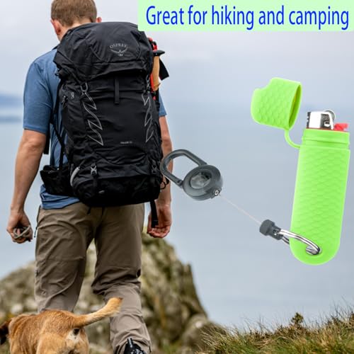 Waterproof Lighter Case Cover Holder - 2 Pcs Light Green