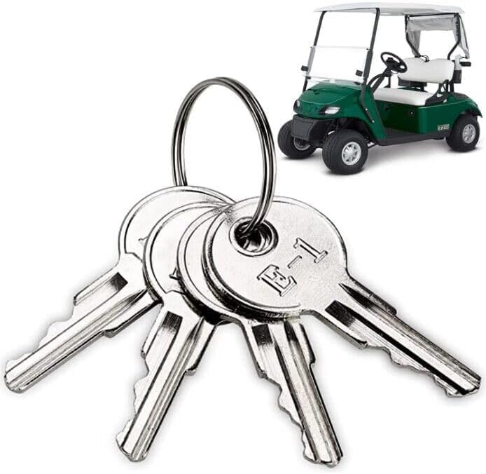 EZGO Golf Cart Ignition Key Replacement - 2 Universal Keys