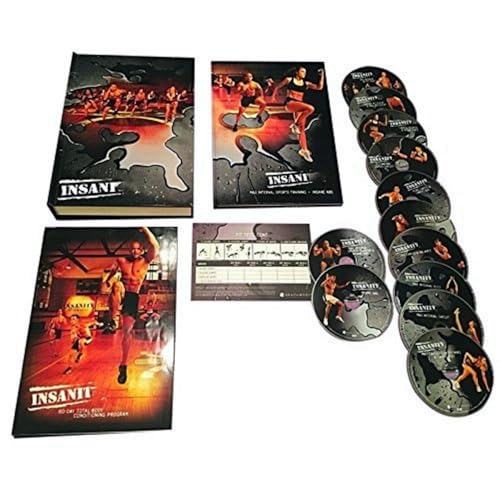 Insanity 60-Day Total Body Conditioning Workout Program Deluxe Kit with DVDs and Nutrition Plan