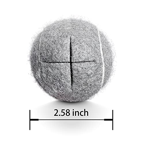Precut Walker Tennis Balls - 4 PCS Heavy Duty Glide Balls - Grey
