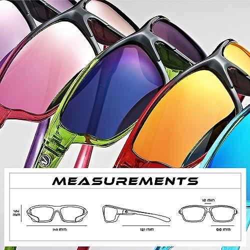Polarized Wrap Around Sport Sunglasses UV400 for Men & Women