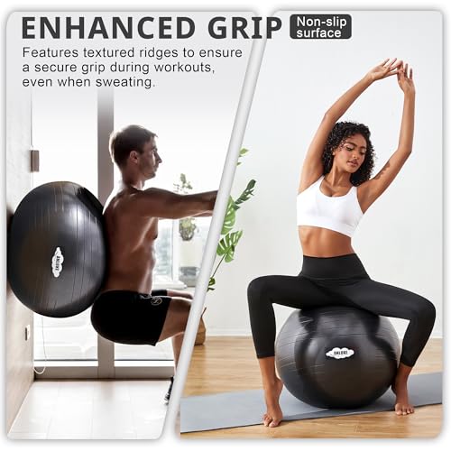 Yoga Exercise Ball - Anti-Burst Stability Chair for Fitness