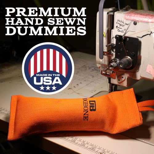 DogBone Firehose Training Dummy - Large 3 x 11 in, Orange | Floating Water Retrieve Bumper