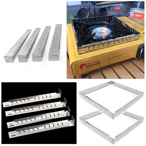 Camping Stove Wind Guard - 2 Pack Stainless Steel Windshield