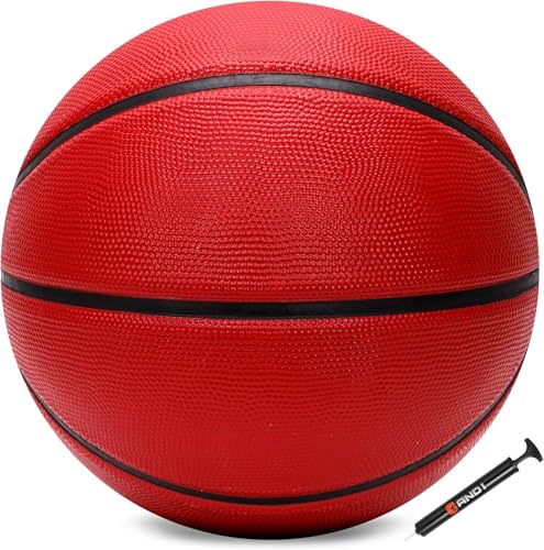 Fantom Basketball - Regulation Size 29.5” with Pump - Burgundy