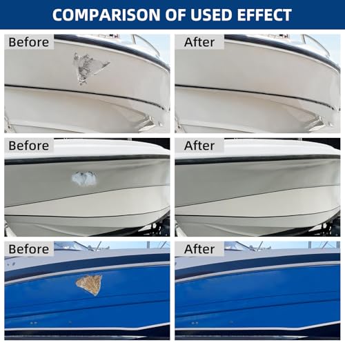 Marine Fiberglass Repair Kit with Color Matching for Boats