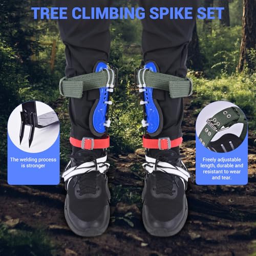 Portable Tree Climbing Gear Kit with Footboards - Anti-Slip Climbing Equipment