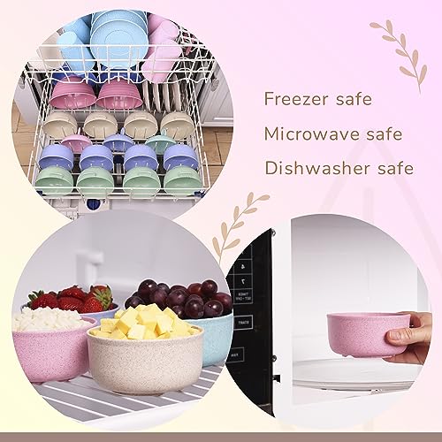 Wheat Straw Travel Utensils Set - Eco-Friendly Kids Cutlery - Beige