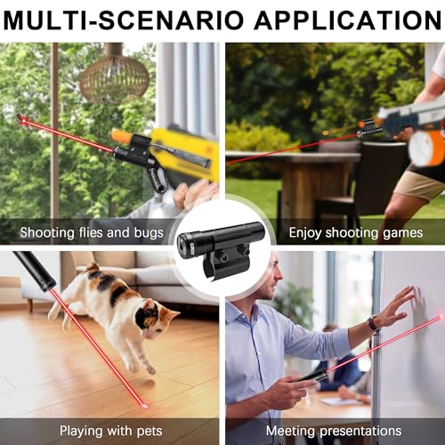 Adjustable Red Laser Sight for BugaSalt Fly Gun - Tactical Aiming Accessory