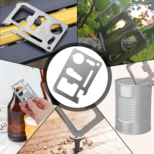 11-in-1 Credit Card Multitool - 10 Pack Survival Tools