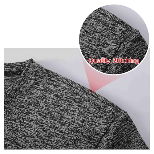 Quick Dry Sport T-Shirt for Girls & Teens - Gray, 9-10 Years