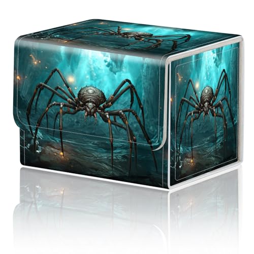 DEGDFSGR Magnetic Closure Trading Card Deck Box – 200 Card Capacity, Portable with Wide Opening