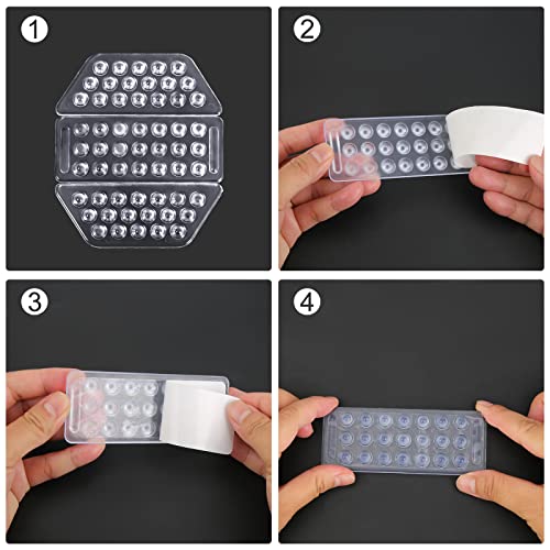 Clear Snowboard Stomp Pad Set - 3 Pieces Anti-Slip Grip