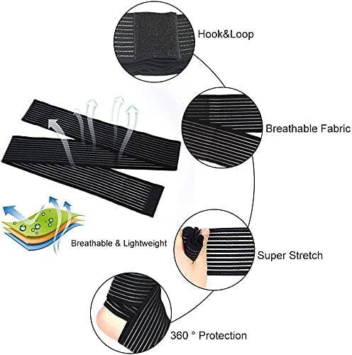 Calf Compression Sleeve for Pain Relief - Adjustable Plus Size - Black