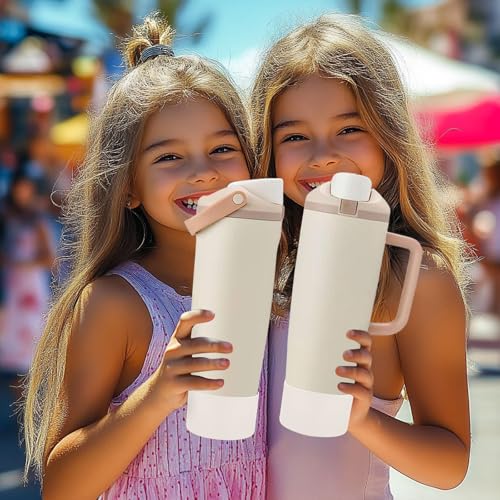 2PCS Silicone Protective Boot for 30oz & 40oz Bottles - Apricot Beige