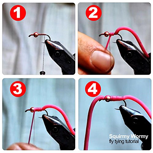 Squirmy Wormy Fly Tying Material - Soft Worm Lure - Black