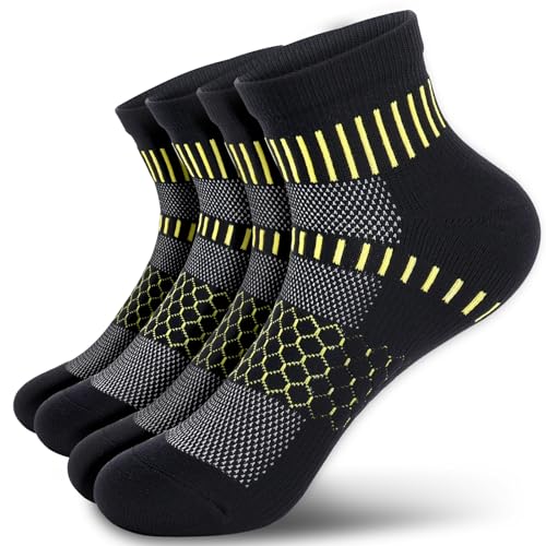 Ankle Compression Socks for Plantar Fasciitis Relief - Cushioned Athletic