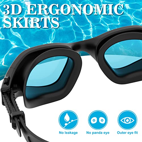 Anti-Fog Swimming Goggles with UV Protection - Clear Vision