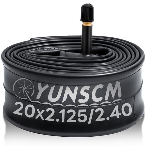 20-Inch Bike Tube with Schrader Valve - Fits 20x2.125 to 20x2.40