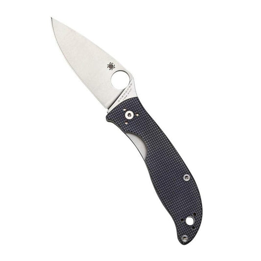 Spyderco Polestar Value Folding Utility Knife with 3.33" CTS BD1 Stainless Steel Blade and Durable Gray G-10 Handle - PlainEdge - C220GPGY
