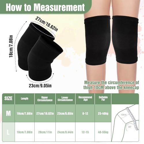 Kids Knee Compression Sleeve - Medium Youth Support Pad