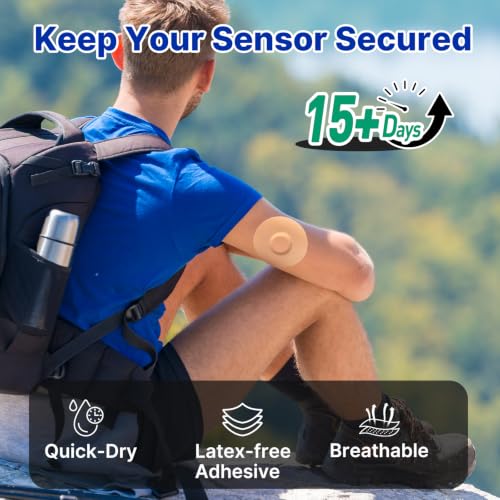 HONYOU Libre 3 Plus Sensor Covers Overpatches Beige – Waterproof 15 Day, for Libre 3 Plus & Instinct