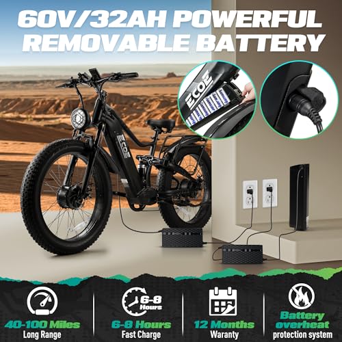 9000W Dual Motor Electric Bike - 52MPH Fat Tire E-Bike