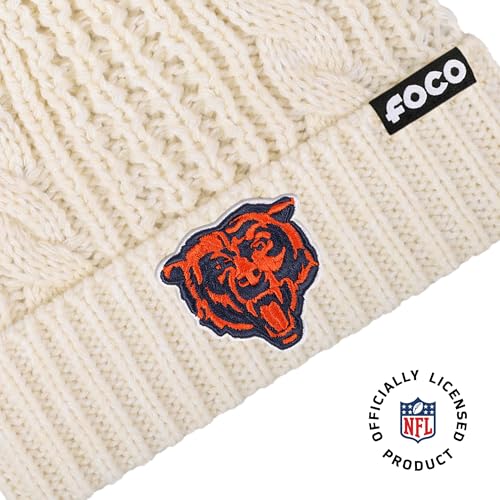 Chicago Bears Knit Hat & Gloves Set - Team Color, One Size