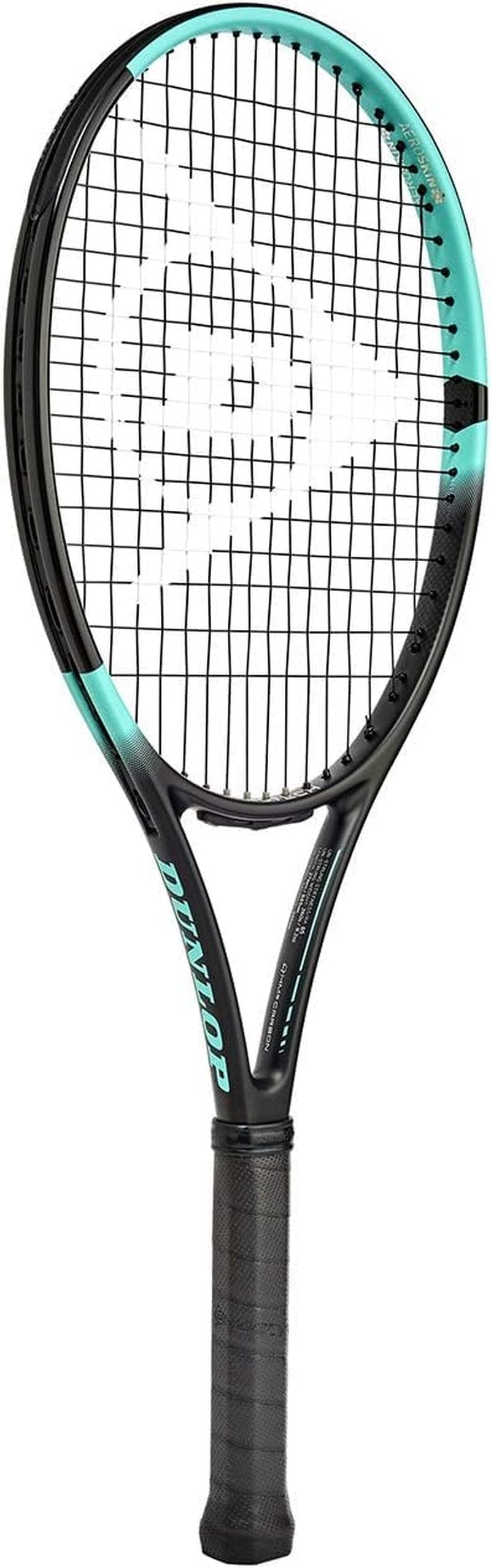 Dunlop Sports Team 260 Pre-Strung Tennis Racket, 3/8 Grip, Black/Blue