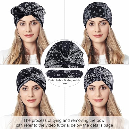 Satin Lined Beanies for Women | Adjustable Sleep Cap with Silky Lining