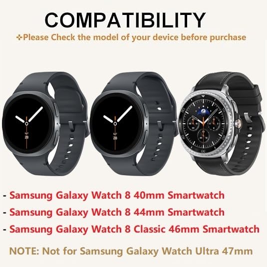 22mm Stainless Steel Adapter for Samsung Galaxy Watch 9/8 - Silver