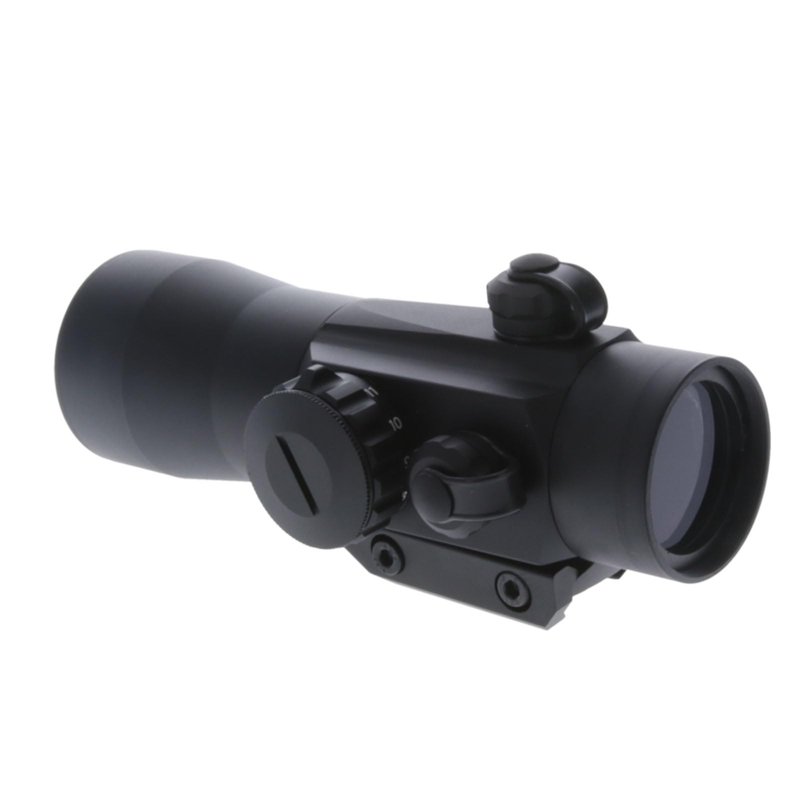 TruGlo Red-Dot Traditional Mount 2x42mm Hunting Tactical Weapon Sight with 11-Position Rheostat for Brightness Adjustment, Black