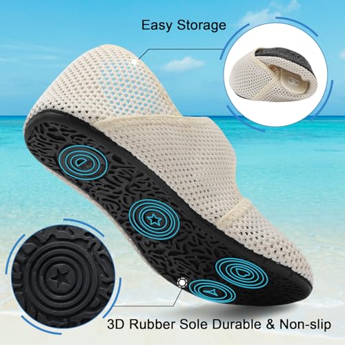 Water Shoes for Women & Men - Quick Dry Aqua Socks 6.5-7.5