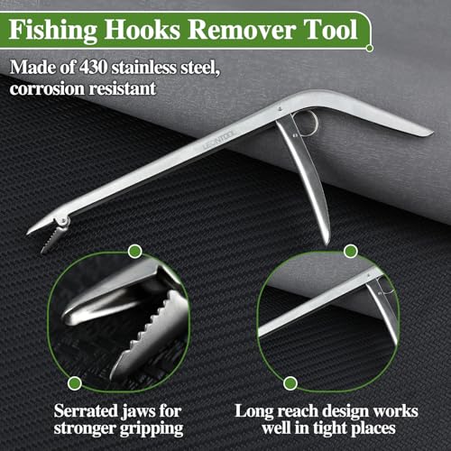 11-Inch Stainless Steel Fish Hook Remover Tool - Hook Remover