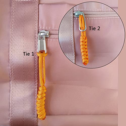Paracord Zipper Pulls 4" – 10 Pack Hand-Woven Lanyards for Zippers, Knives, Backpacks