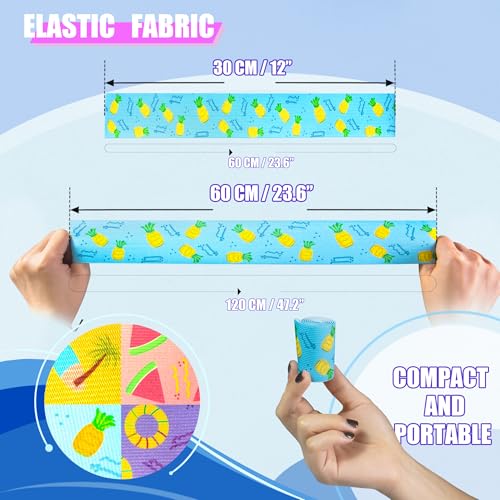 Beach Towel Bands - 4 Pack Elastic Towel Holders for Chairs