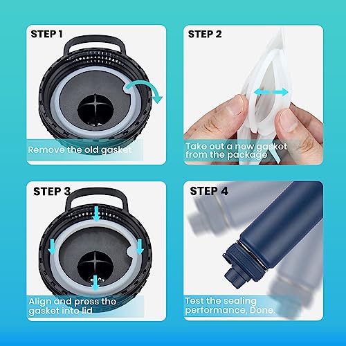 10 Pack Replacement Gaskets for TAKEYA Actives Water Bottles