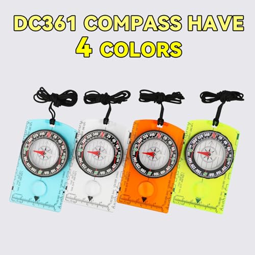 Military Precision Navigation Compass for Hiking and Camping - Blue