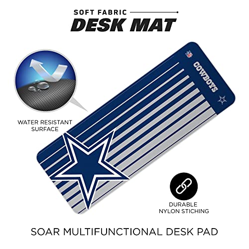 NFL Multifunctional Desk Mat - Non-Slip Mouse Pad (31.5"x12")