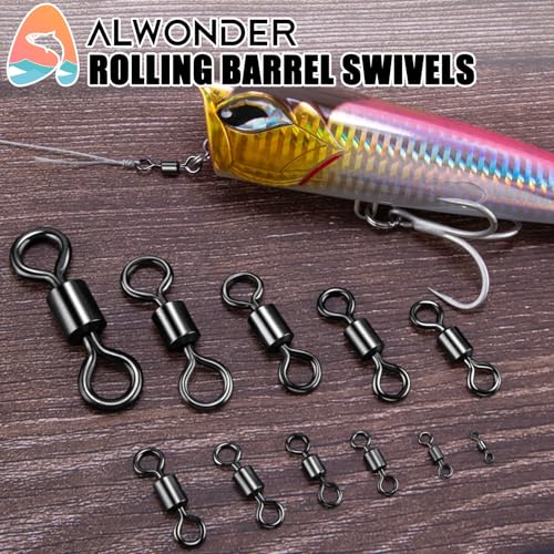 Fishing Barrel Swivels - Heavy Duty 71LB - 50 Pack