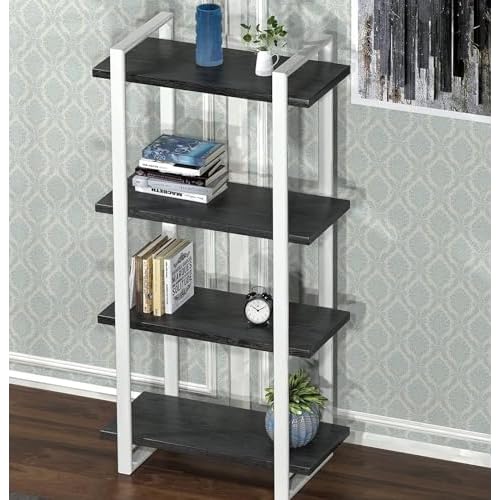 AbaBoorty Black Gray Wood Grain Contact Paper for Cabinets Desk Wood Wallpaper Self Adhesive Peel and Stick Wallpaper Removable Wood Paper Drawer Shelves Kitchen Countertops Cupboards 15.8"x78.8"