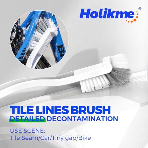 7 Pack Cleaning Brush Set - Ergonomic Scrub Brushes in Green