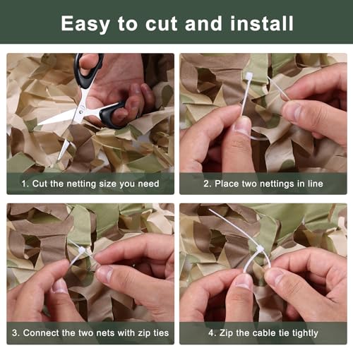 Flyego Camouflage Netting Bulk Roll for Hunting, Camping, Tactical & Decor