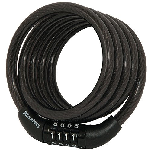4-Foot Combination Cable Bike Lock - 5/16" Braided Steel